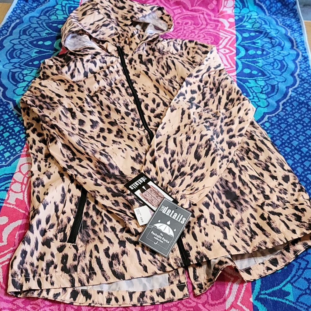Details Leopard Packable Parka Collection Jacket